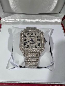 Moissanite Cartier Watch VVS1