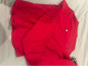 Womens Fabletics scrub set red size medium