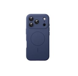 Magnetic Silicone Case for iPhone 17 Pro Max, Compatible with MagSafe & Camera Lens Protection