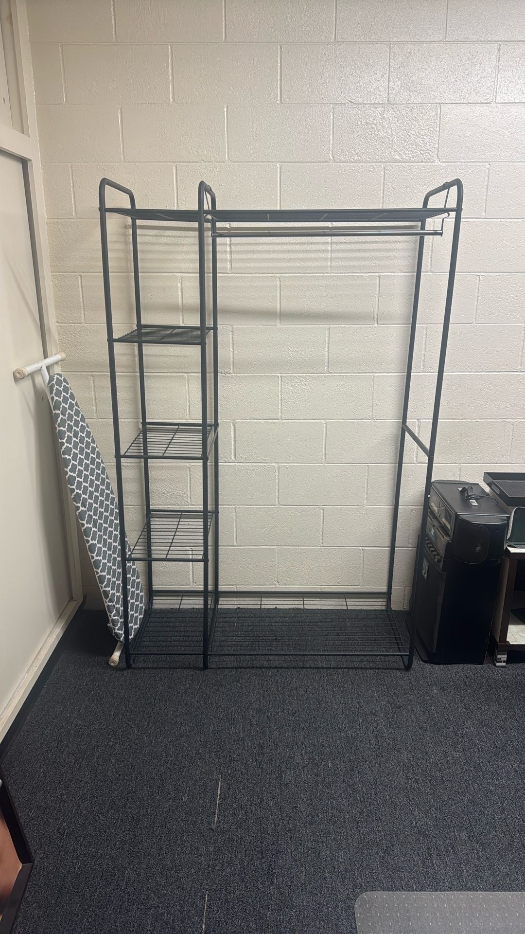 Metal Closet Organizer.