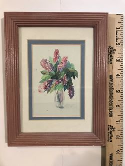 Framed botanical art 8x6 inc