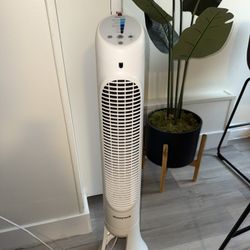 Honeywell QuietSet 40"H 5 Speed Oscillating Tower Fan, White (HYF260)