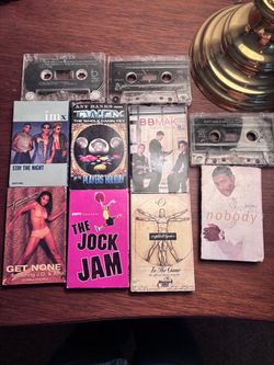 Lot of 10 Vintage 1990s R&B Hip-Hop Cassette Singles Keith Sweat Jodeci