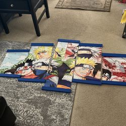 Naruto 5 piece Wall Art Decor
