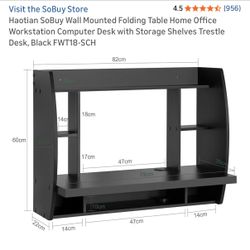 Wall mounted desk