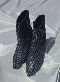 Sparkly Rhinestone Ankle Boots