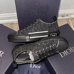 Dior B23 Black Canvas Lows