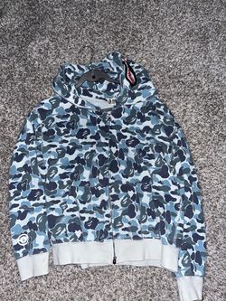 Blue bape zipup