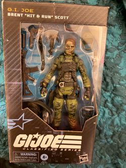 G.I. Joe Classified Series Brent “Hit & Run” Scott Action Figure Hasbro 6” Collectible