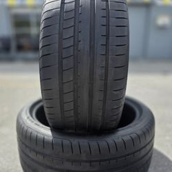 255 35 19 (2) (P27) TIRES GOODYEAR EAGLE F1 ASYMMETRIC 3 RUN FLAT   80% TREAD 