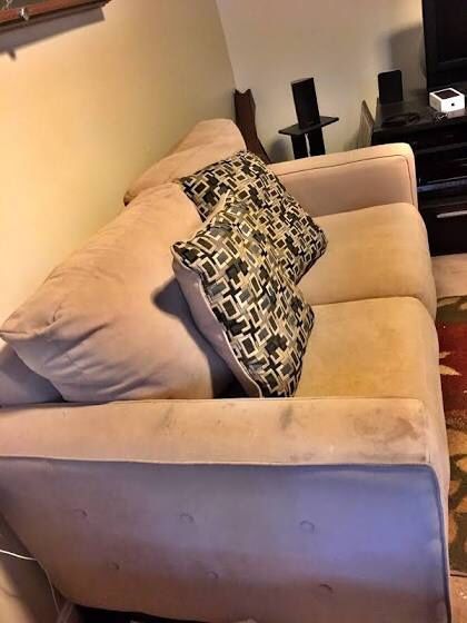 Loveseat beige couch