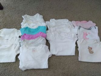 Baby Girl short & long sleeve onesies