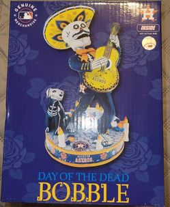 FOCO HOUSTON ASTROS “Day of the Dead” Sugar Skull Candle Base MLB Bobblehead $100