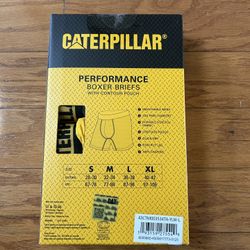 NWT Caterpillar men’s performance boxer briefs with contour pouch 4 pack Size L