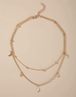 Stars and Moon Layered Necklace