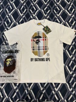 Bape X Burberry Tee White Size Medium