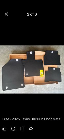 2019-2025 Lexus UX200/UX250h/UX300h Floor Mats