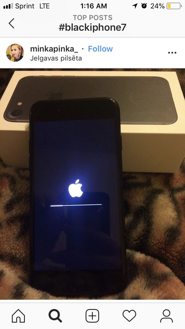 iPhone 7 black small crack in the corner sprint unlocked