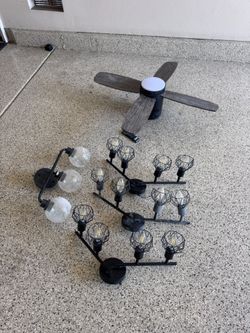 4 Lights And Ceiling Fan