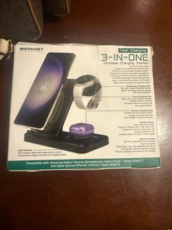 Merkury Innovations 3-in-1 Wireless Charging Station