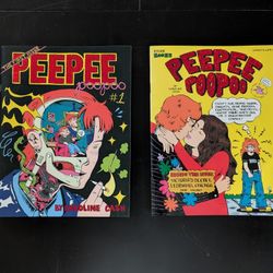 Caroline Cash PEEPEE POOPOO #1 & #80085 Comic Set Silver Sprocket Eisner Winner