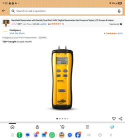 Brand new Fieldpiece dual port manometers SDMN5