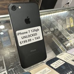 iPhone 7 128gb Unlocked 100% Battery Health 