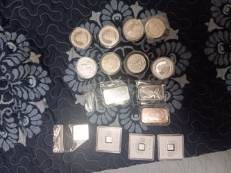 Silver Coins and Bars Collection Lot