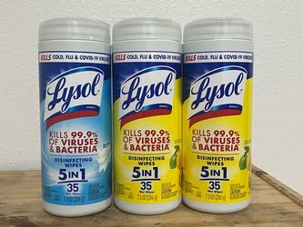 Toallas desinfectantes Lysol a $3 cada una