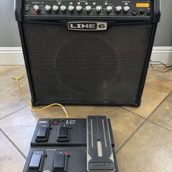 Line 6 Spider IV 75 Watt Guitar Amp & Foot Pedal 