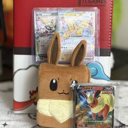 Pokemon Binder, Card Case & 20+ Cards