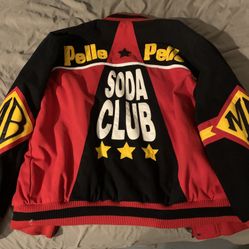 Pelle Pelle Throwback Soda Club Black & Red Jacket