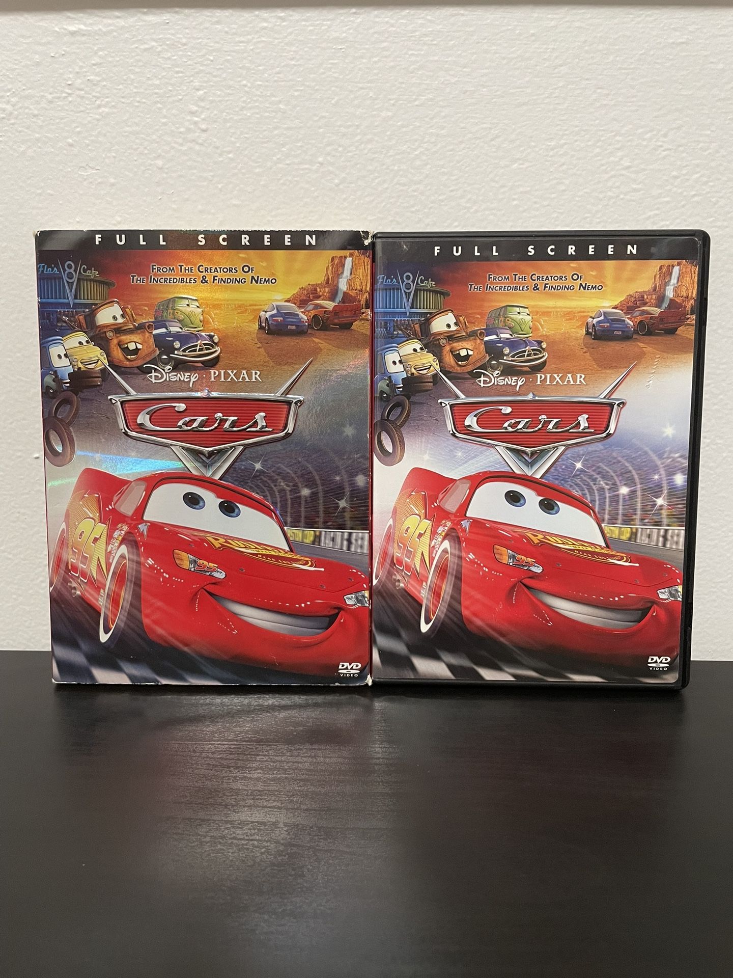Cars DVD Movie Disney Pixar w/ Holo Slipcover Full Screen Original 2006