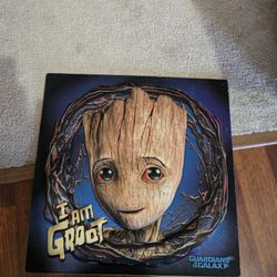 I AM GROOT WALL HANGING NEW