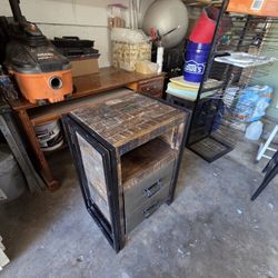  Rustic 2-drawer Night Stand 