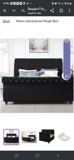 Kig Size Sleigh Bed Frame 