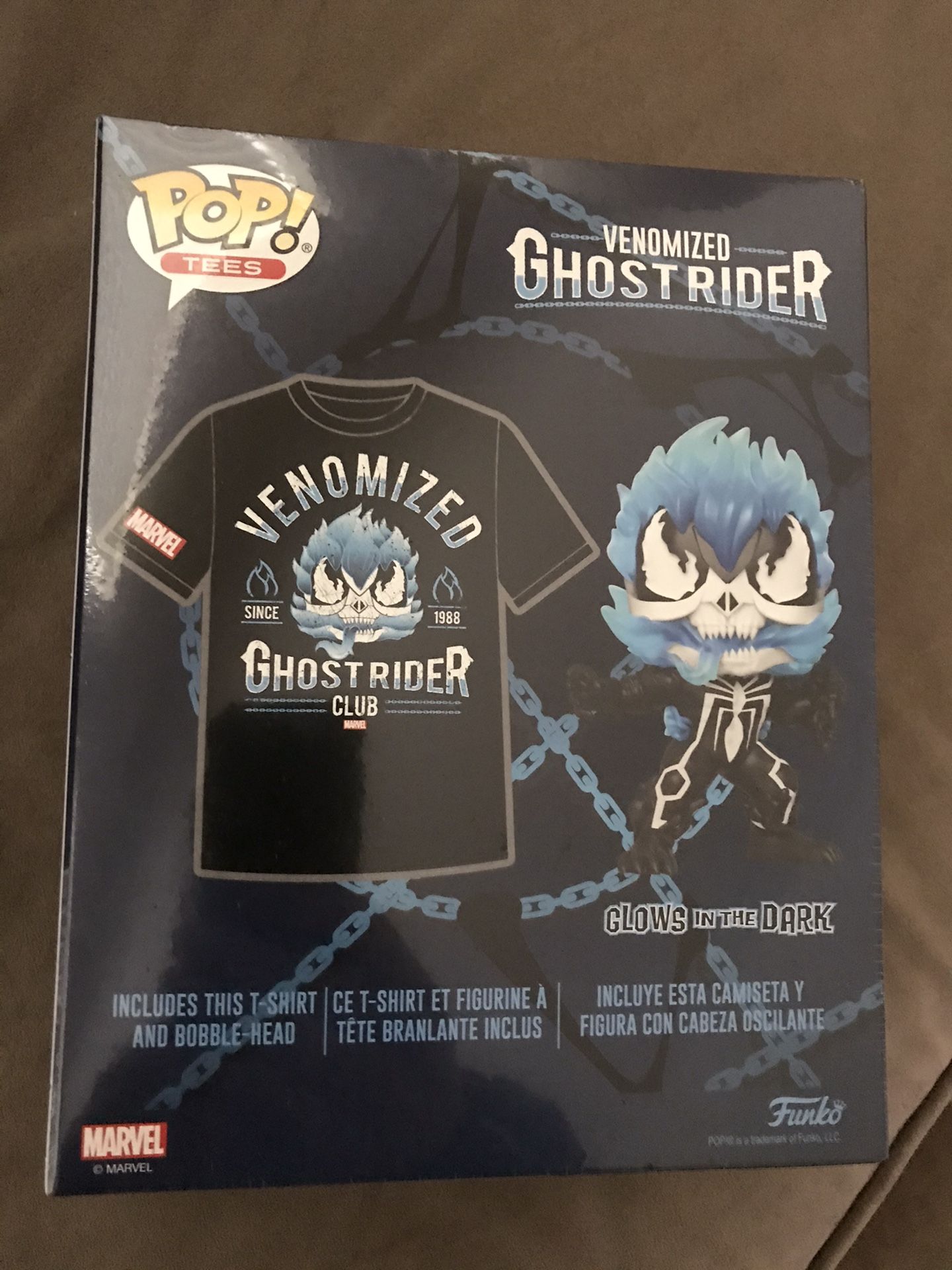 Funko pop and tee exclusive combo marvel venomized ghost rider sold out