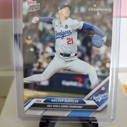 Dodgers Walker Buehler Insert Card