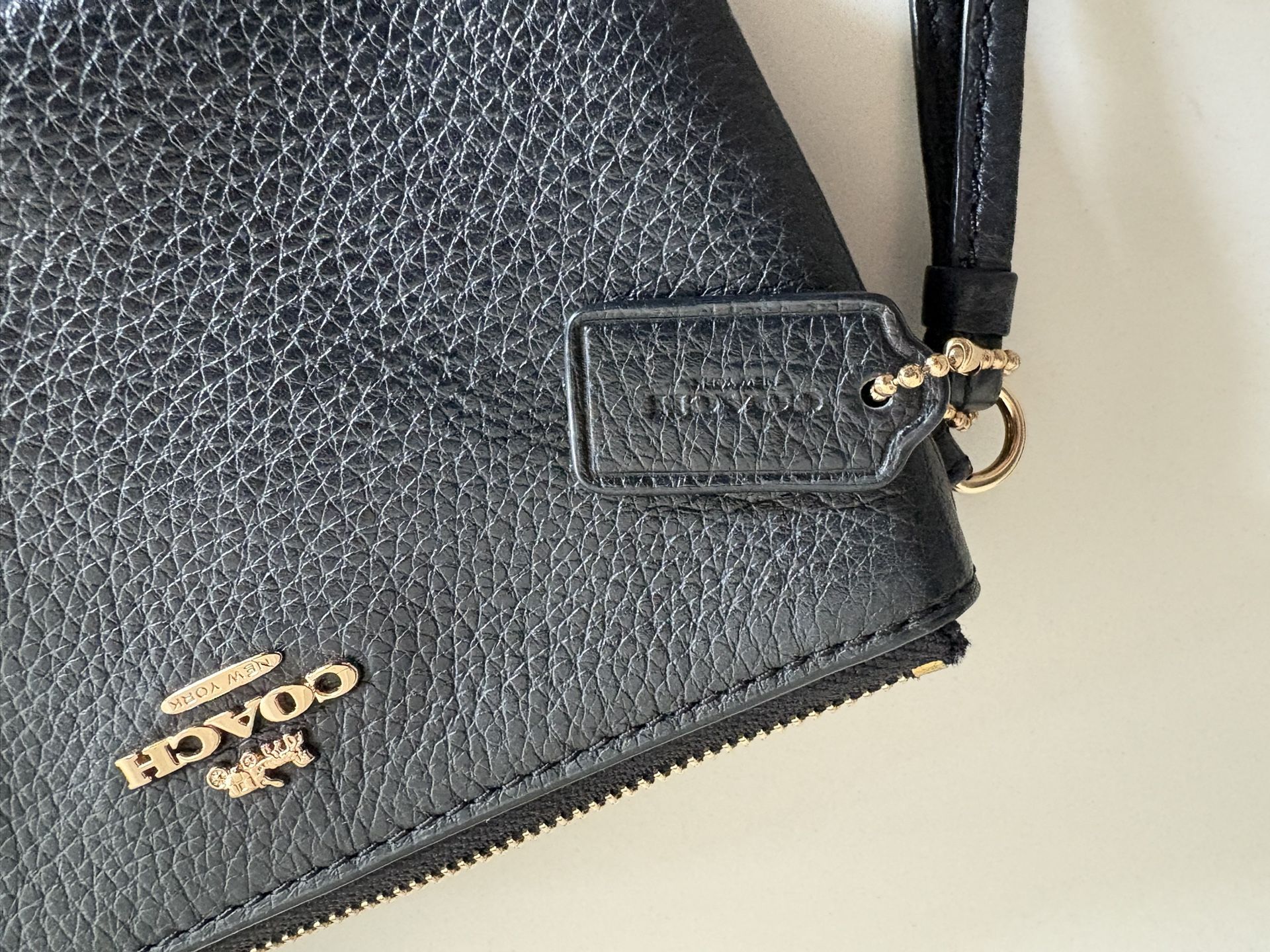 Black Coach Wristlet