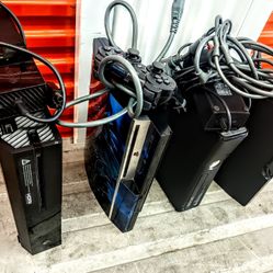 1-Xbox 1 ,1 Xbox 360 & 2 PS3 - PS3 Slim SYSTEMS #LOT