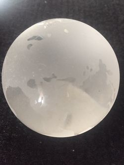 Earth crystal paper weight
