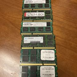 RAM/MEMORY CARDS (6) 8GB -DDR3