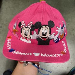 Vintage Disney Goofy ‘s Hat Company 1990’s Embroidered Hat Pink