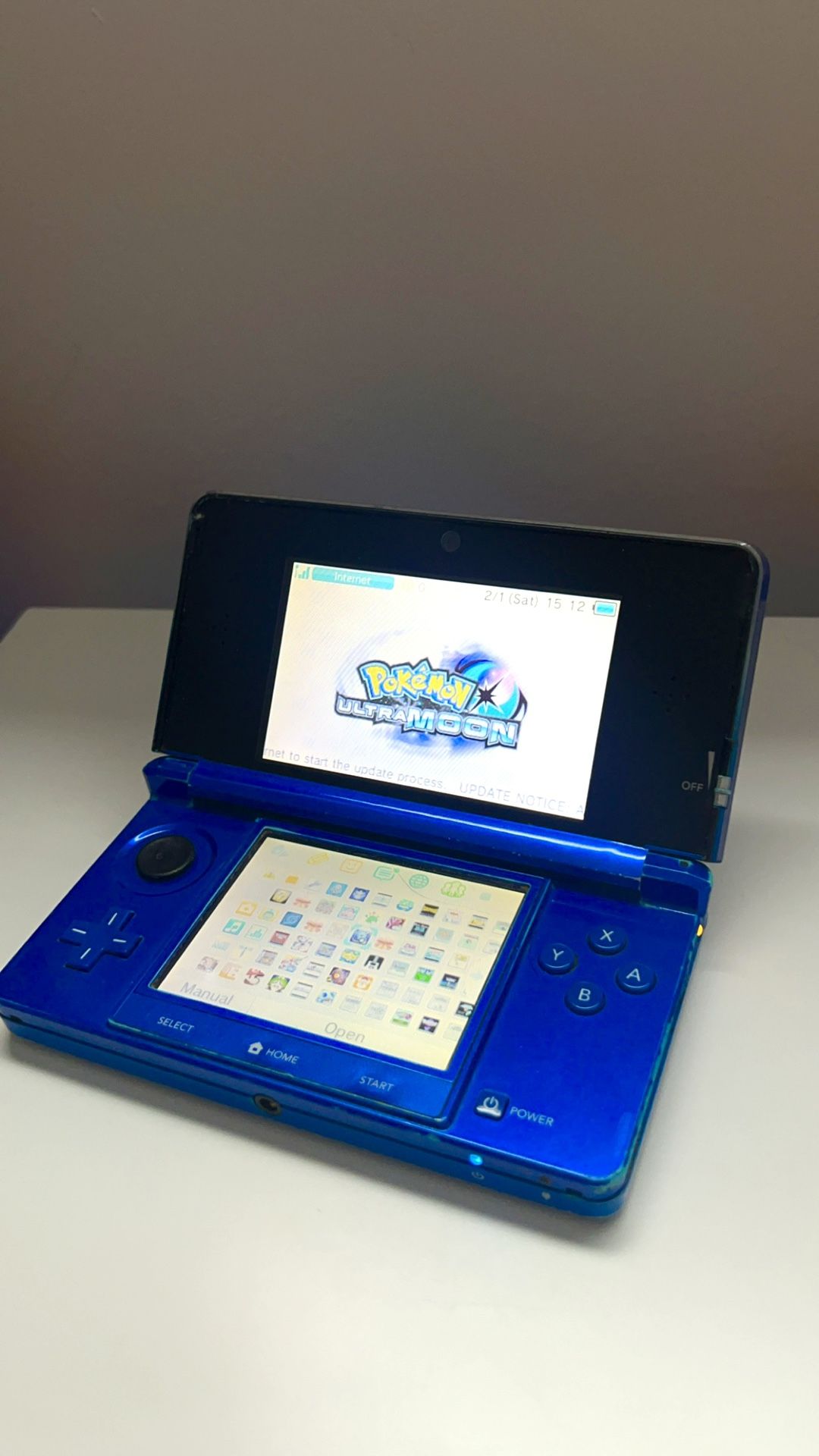 Rare Deep Blue 3DS Fully Loaded with 100+ Games installed!