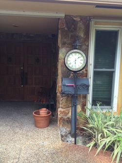 Outdoor clock and weather