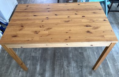 $10-Ikea Wood Table