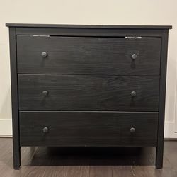 Black IKEA Dresser – 3 Drawers – Solid & Clean – Ready for Pickup