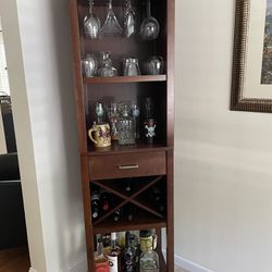 Tall Wood Wine Rack