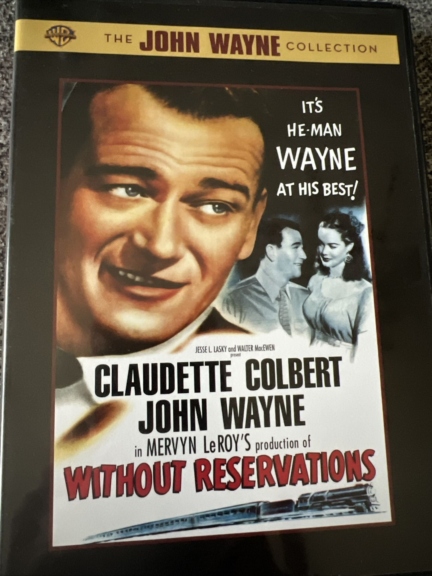 John Wayne & Claudette Colbert In Without Reservations (DVD, 1946)