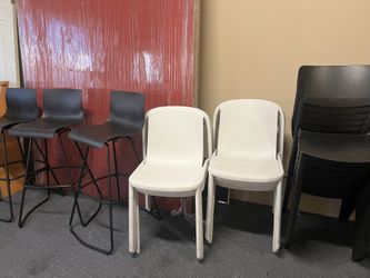 White Stackable Chairs